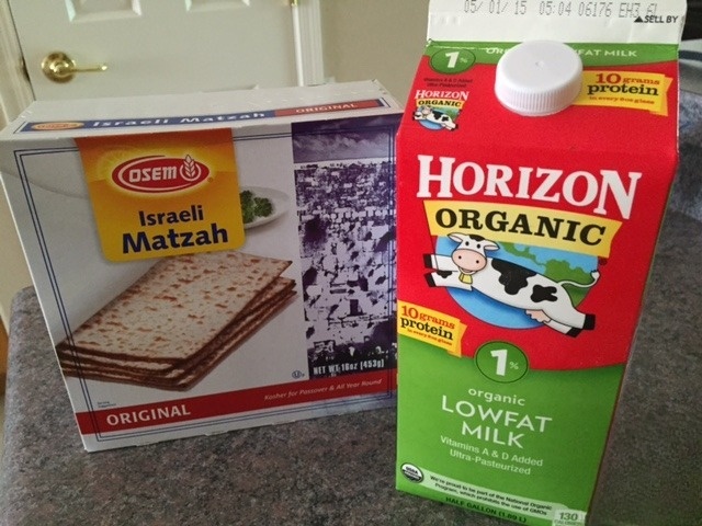 Торт творожный из мацы