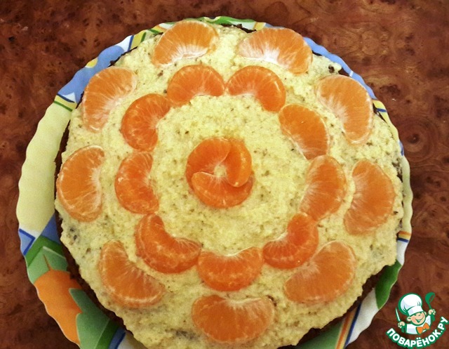 Tangerine cake in a slow cooker