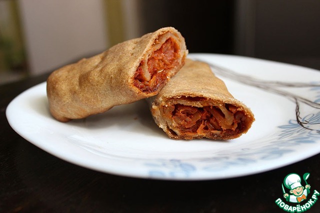 Ржаные пирожки с капустой