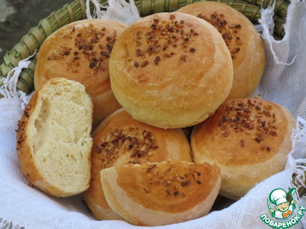 Soft buns with milk