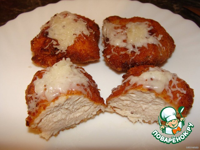 Chicken in breadcrumbs