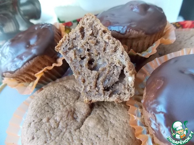 Chocolate and coffee muffins