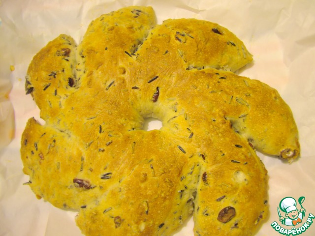 American corn with wild rice, cranberries and nuts