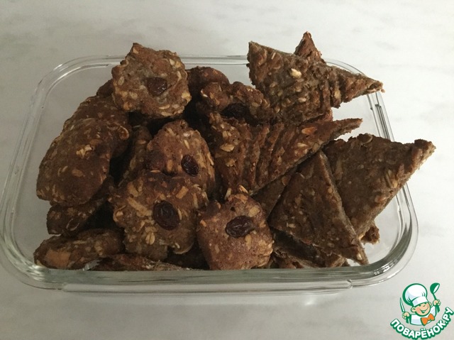 Печенье творожное с льняной мукой