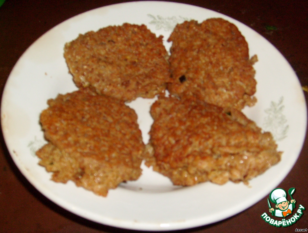 Pancakes of buckwheat flakes