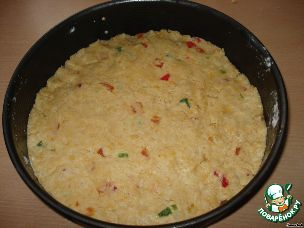 Pie made of corn flakes
