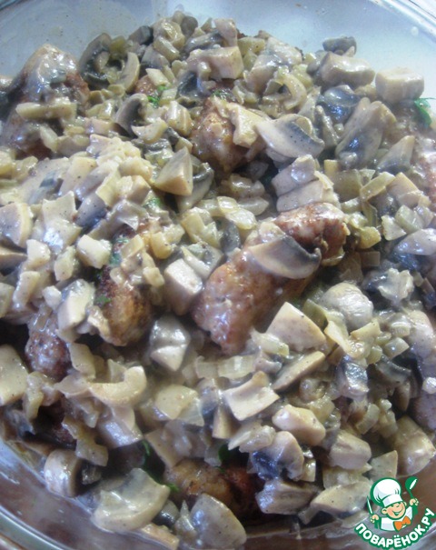 Sicheniki in mushroom sauce