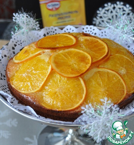 Cake with oranges 