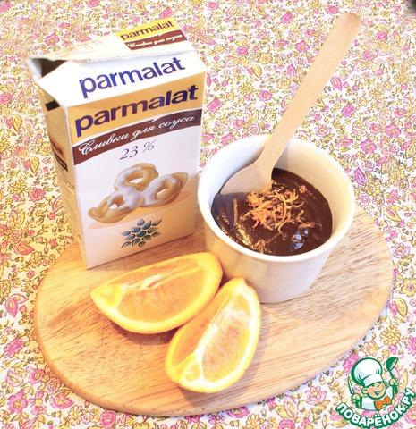 Hot chocolate with orange