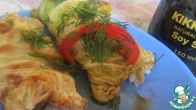 Meatless cabbage rolls with NAPA cabbage