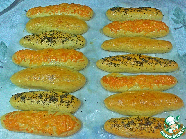 Bread sticks with millet flakes