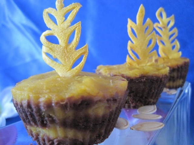 Кекс тыквенно-шоколадный в микроволновке