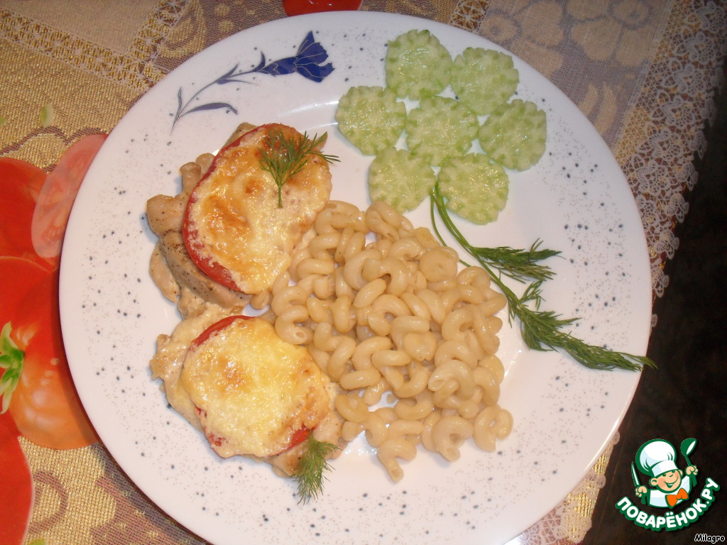 Favorite snack, baked into tender chicken