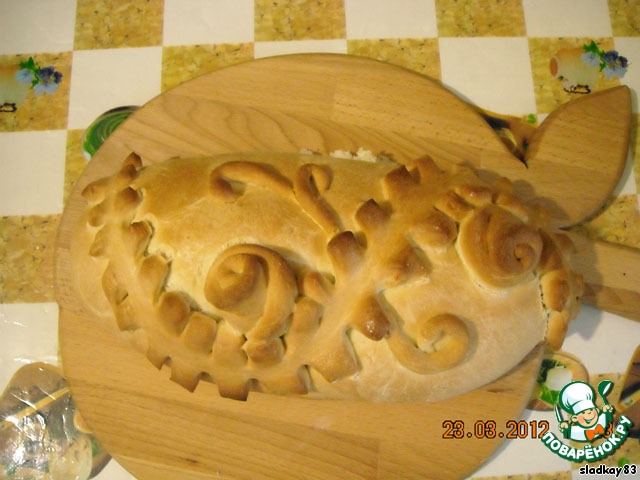 Кулебяка с капустой и морковью