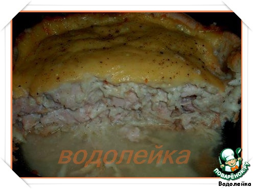 Пирог из курицы и сельдерея