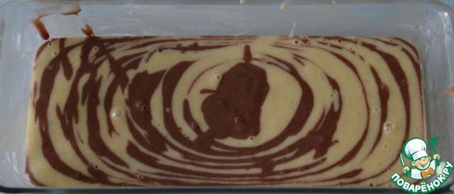 Marble cake on serum