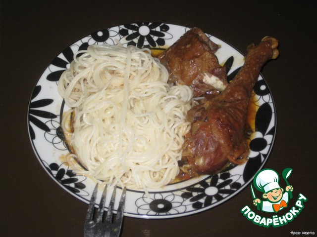 Chicken in red spicy sauce