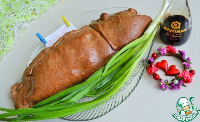 Ржаной пирог с рыбой