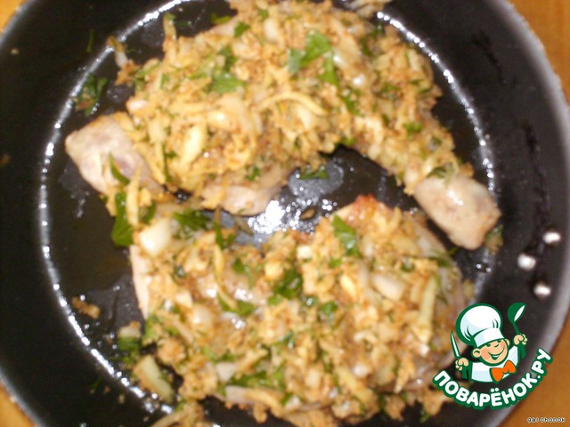 Chicken, baked with cheese