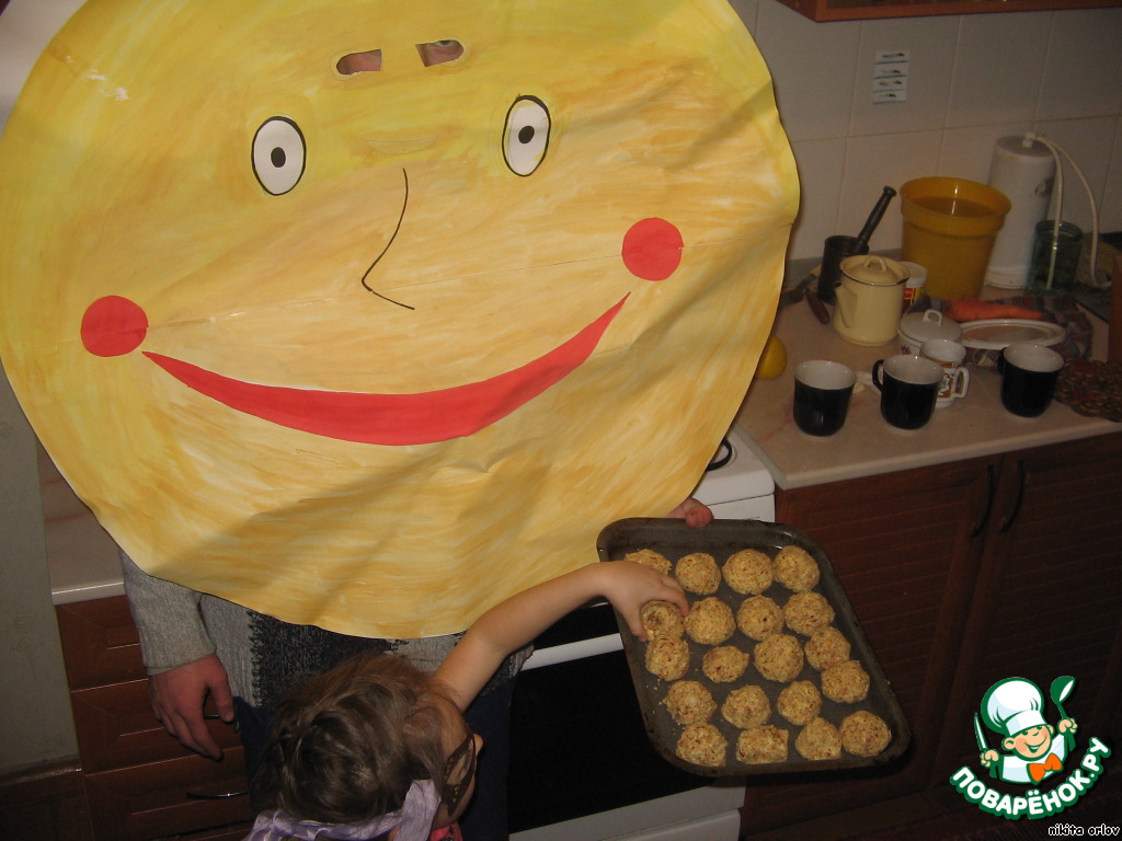 Снежные друзья колобка