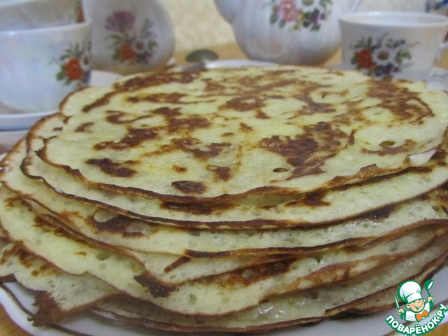 Cheese yeast pancakes