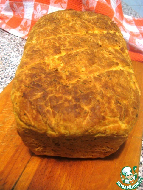 Carrot bread with orange zest