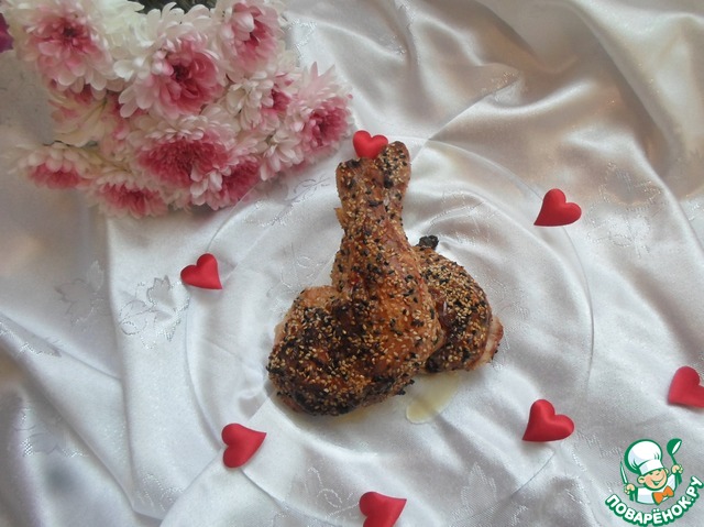 Chicken legs creamy sesame