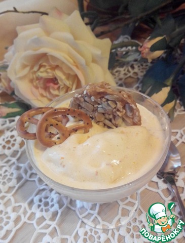Soft sea buckthorn ice cream