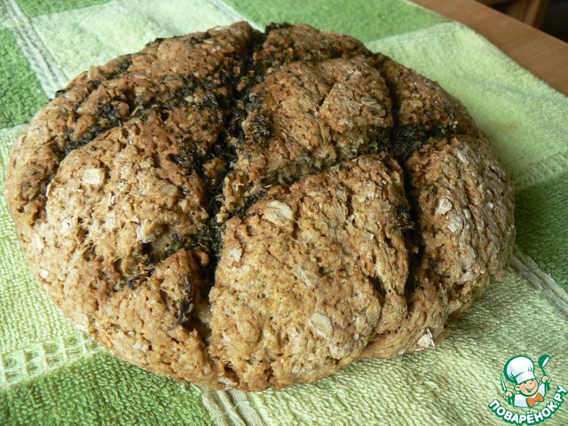 Bread Irish with garlic and herbs