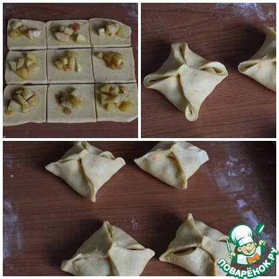 Pumpkin pies with apples