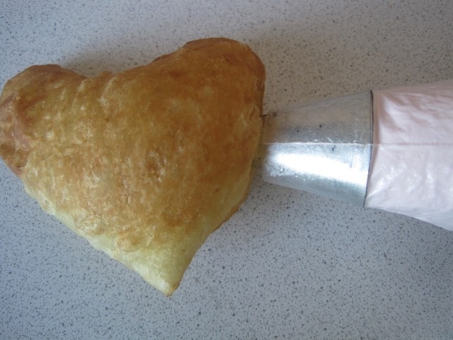 Творожные пышки с кремом