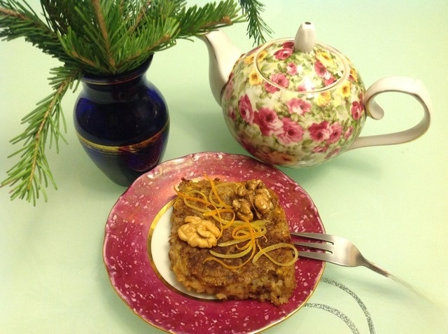 Рисовая запеканка с тыквой