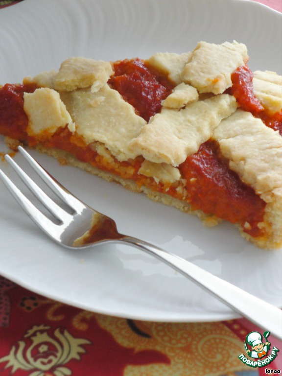 Пирог с перцами и шалфеем