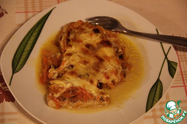 The breast with carrots