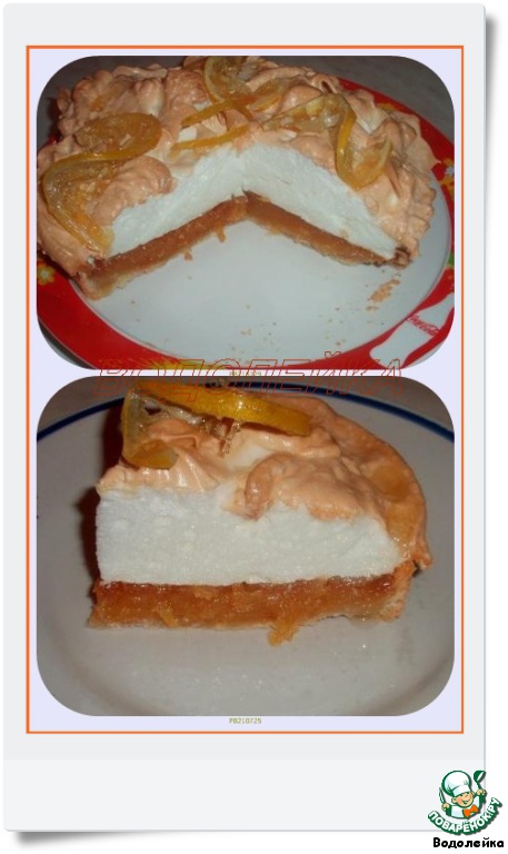 Лимонный пирог с меренгами