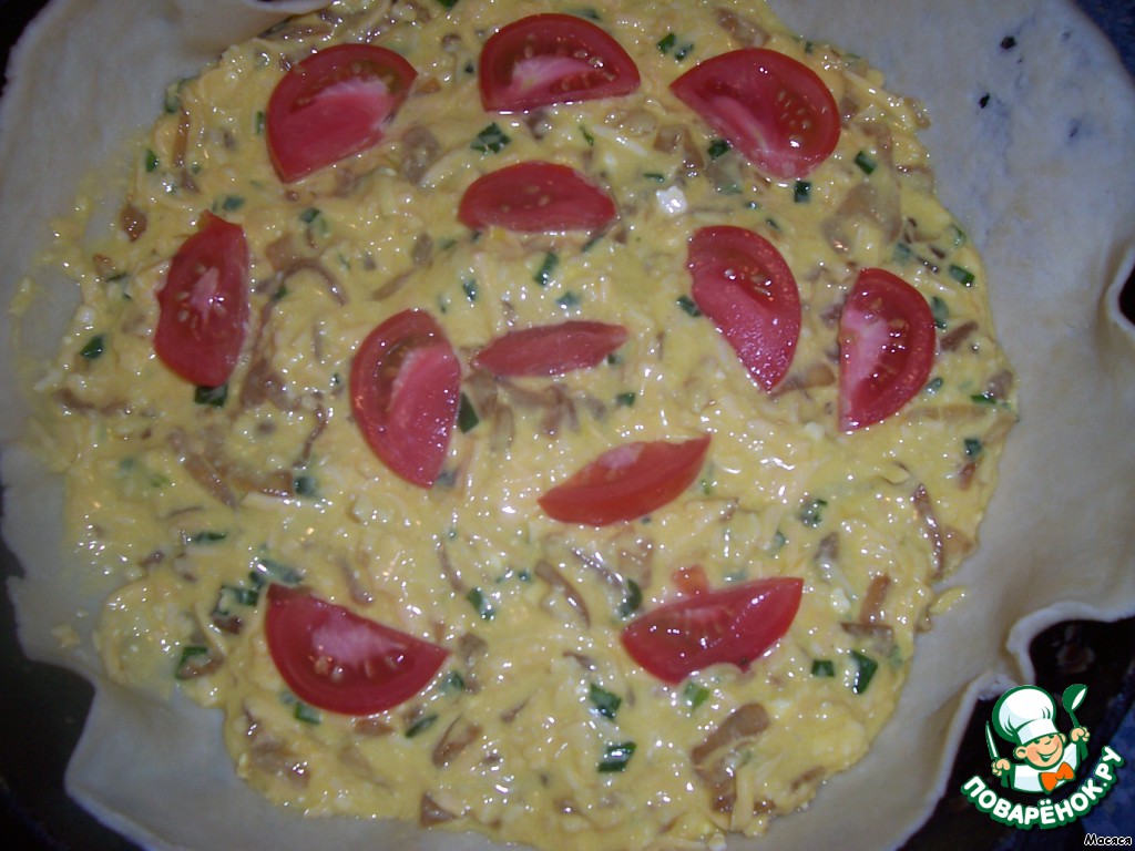 Сырно-луковый пирог 2