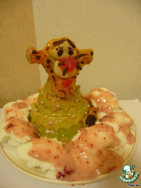 Tyrolka and pink snow