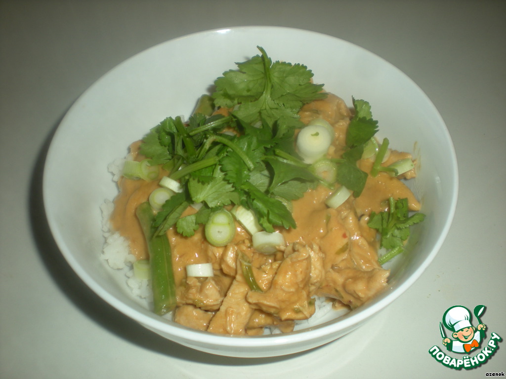 Chicken curry in coconut milk