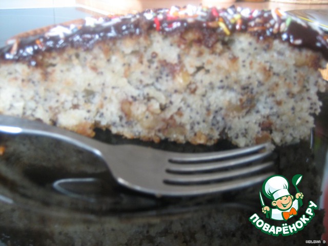 Маково-кокосовый  пирог 