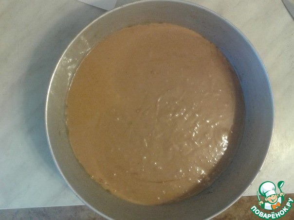 Chocolate pie with pears