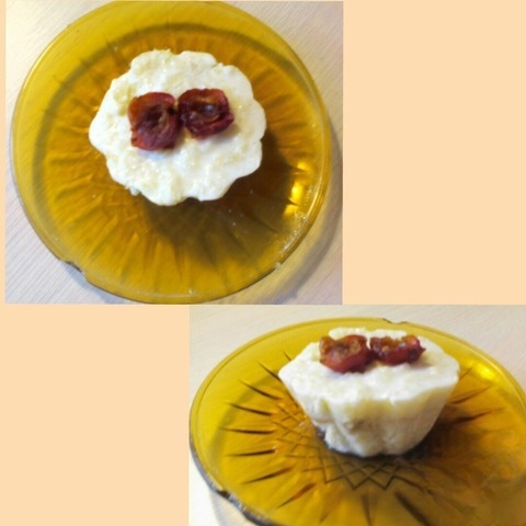 Yogurt a La blancmange Apple pie