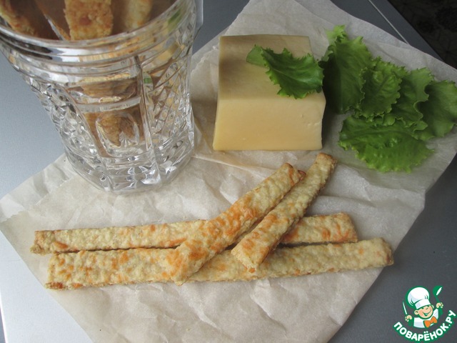 Oatmeal sticks with cheese