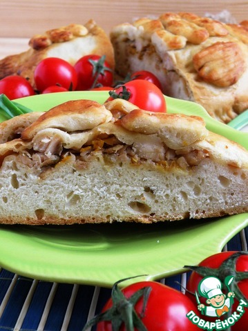 Пирог с рыбой и овощами