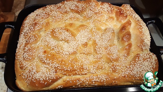 Пирог с осенними овощами и индейкой
