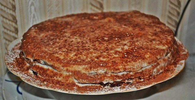 Блинный торт с банановым вкусом