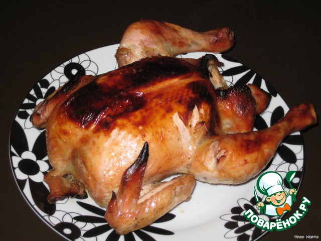 Chicken in honey-garlic sauce