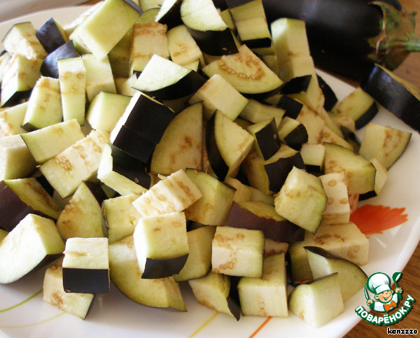 Salad with eggplant and white beans