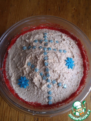 Пасха из ряженки