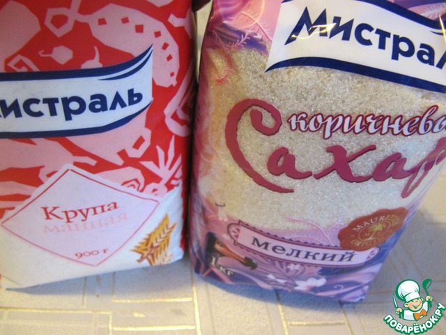 Пирог на манной каше