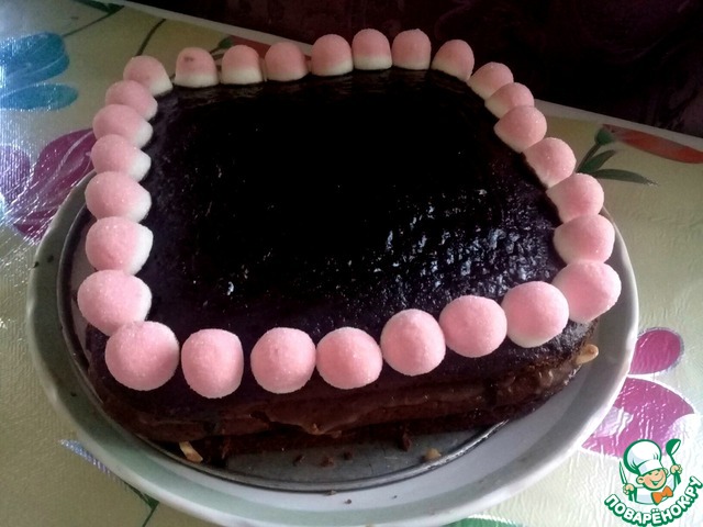 Coffee and chocolate cake